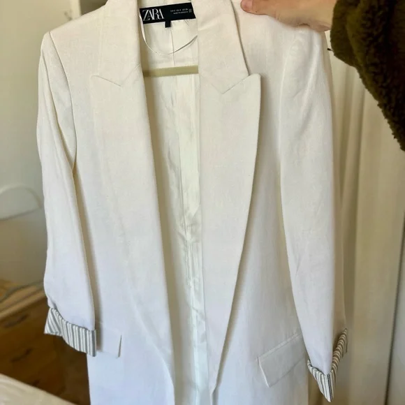 Zara Linen Blazer – Paris Collection (Never Worn) - Picture 2 of 5